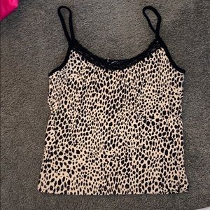 Brandy Melville Cheetah print tank top